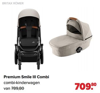 Aanbiedingen Britax römer premium smile iii combi combi-kinderwagen - Britax - Geldig van 04/07/2022 tot 30/07/2022 bij Baby-Dump