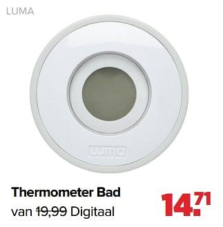 Aanbiedingen Luma thermometer bad - Luma Babycare - Geldig van 04/07/2022 tot 30/07/2022 bij Baby-Dump