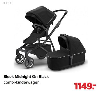 Aanbiedingen Thule sleek midnight on black combi-kinderwagen - Thule - Geldig van 04/07/2022 tot 30/07/2022 bij Baby-Dump
