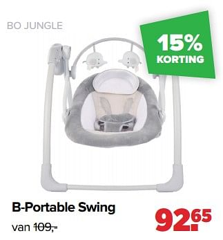 Aanbiedingen Bo jungle b-portable swing - Bo Jungle - Geldig van 04/07/2022 tot 30/07/2022 bij Baby-Dump