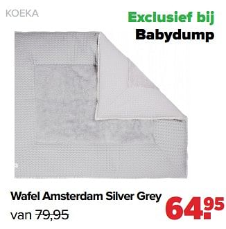 Aanbiedingen Koeka wafel amsterdam silver grey - Koeka - Geldig van 04/07/2022 tot 30/07/2022 bij Baby-Dump
