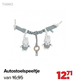 Aanbiedingen Tiamo autostoelspeeltje - Tiamo - Geldig van 04/07/2022 tot 30/07/2022 bij Baby-Dump