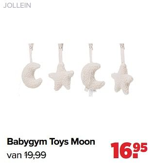 Aanbiedingen Jollein babygym toys moon - Jollein - Geldig van 04/07/2022 tot 30/07/2022 bij Baby-Dump