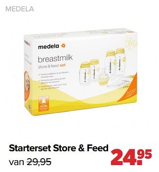 Aanbiedingen Medela starterset store + feed - Medela - Geldig van 04/07/2022 tot 30/07/2022 bij Baby-Dump