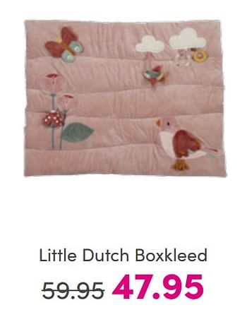 Aanbiedingen Little dutch boxkleed - Little Dutch - Geldig van 10/07/2022 tot 18/07/2022 bij Baby & Tiener Megastore