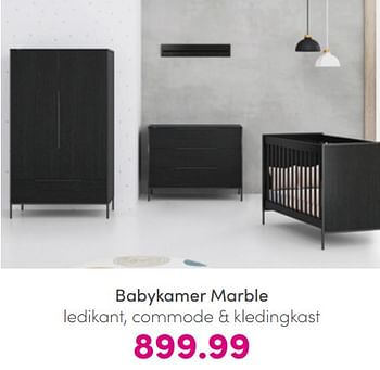 Aanbiedingen Babykamer marble - Huismerk - Baby &amp; Tiener Megastore - Geldig van 10/07/2022 tot 18/07/2022 bij Baby & Tiener Megastore