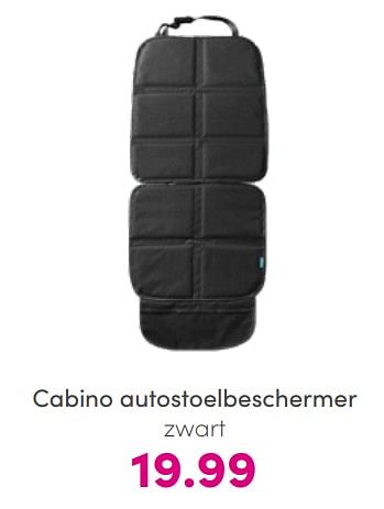 Aanbiedingen Cabino autostoelbeschermer zwart - Cabino - Geldig van 10/07/2022 tot 18/07/2022 bij Baby & Tiener Megastore