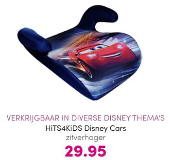 Aanbiedingen Hits4kids disney cars zitverhoger - Disney - Geldig van 10/07/2022 tot 18/07/2022 bij Baby & Tiener Megastore