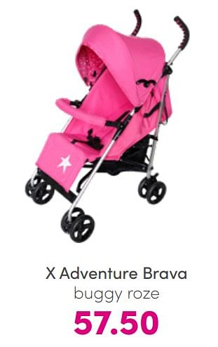 Aanbiedingen X adventure brava buggy roze - Xadventure - Geldig van 10/07/2022 tot 18/07/2022 bij Baby & Tiener Megastore