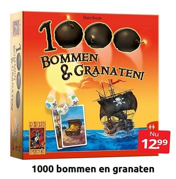 Aanbiedingen 1000 bommen en granaten - 999games - Geldig van 09/07/2022 tot 17/07/2022 bij Boekenvoordeel
