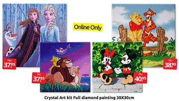 Aanbiedingen Crystal art kit full diamond painting - Huismerk - Boekenvoordeel - Geldig van 09/07/2022 tot 17/07/2022 bij Boekenvoordeel