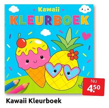 Aanbiedingen Kawaii kleurboek - Huismerk - Boekenvoordeel - Geldig van 09/07/2022 tot 17/07/2022 bij Boekenvoordeel
