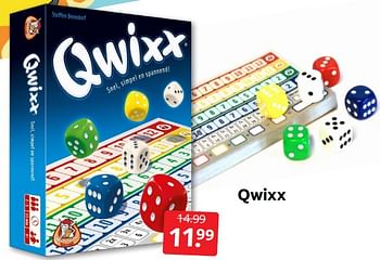 Aanbiedingen Qwixx - White Goblin Games - Geldig van 09/07/2022 tot 17/07/2022 bij Boekenvoordeel