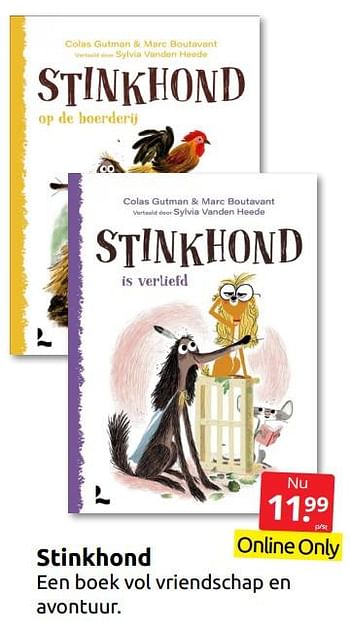Aanbiedingen Stinkhond - Huismerk - Boekenvoordeel - Geldig van 09/07/2022 tot 17/07/2022 bij Boekenvoordeel