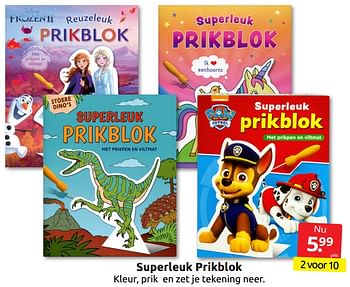 Aanbiedingen Superleuk prikblok - Huismerk - Boekenvoordeel - Geldig van 09/07/2022 tot 17/07/2022 bij Boekenvoordeel