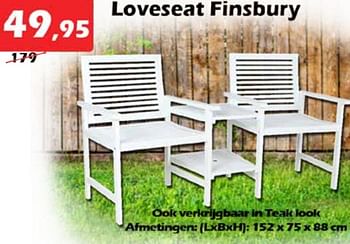 Aanbiedingen Loveseat finsbury - Huismerk - Itek - Geldig van 07/07/2022 tot 31/07/2022 bij Itek