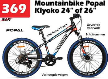 Aanbiedingen Mountainbike popal kiyoko 24`` of 26`` - Popal - Geldig van 07/07/2022 tot 31/07/2022 bij Itek
