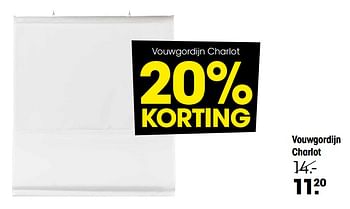 Aanbiedingen Vouwgordijn charlot - Huismerk - Kwantum - Geldig van 18/07/2022 tot 21/08/2022 bij Kwantum