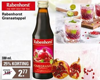Aanbiedingen Rabenhorst granaatappel - Rabenhorst - Geldig van 13/07/2022 tot 30/07/2022 bij De Online Drogist