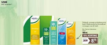 Aanbiedingen Vsm derma calendulan lotion - VSM - Geldig van 13/07/2022 tot 30/07/2022 bij De Online Drogist