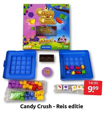 Aanbiedingen Candy crush - reis editie - Just Games - Geldig van 16/07/2022 tot 24/07/2022 bij Boekenvoordeel