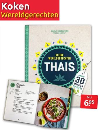 Aanbiedingen Kleine wereldgerechten thais - Huismerk - Boekenvoordeel - Geldig van 16/07/2022 tot 24/07/2022 bij Boekenvoordeel