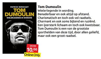 Aanbiedingen Tom dumoulin - Huismerk - Boekenvoordeel - Geldig van 16/07/2022 tot 24/07/2022 bij Boekenvoordeel