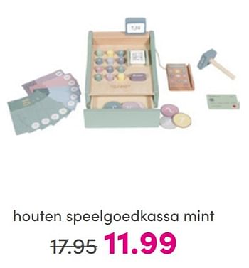 Aanbiedingen Houten speelgoedkassa mint - Little Dutch - Geldig van 17/07/2022 tot 23/07/2022 bij Baby & Tiener Megastore