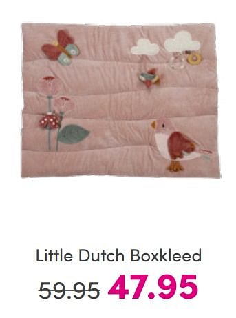Aanbiedingen Little dutch boxkleed - Little Dutch - Geldig van 17/07/2022 tot 23/07/2022 bij Baby & Tiener Megastore