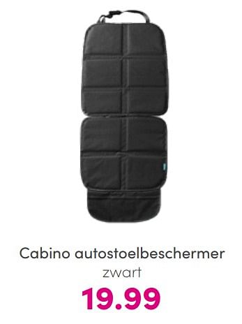 Aanbiedingen Cabino autostoelbeschermer zwart - Cabino - Geldig van 17/07/2022 tot 23/07/2022 bij Baby & Tiener Megastore