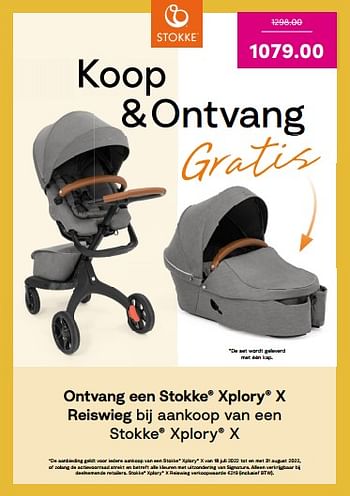 Aanbiedingen Stokke xplory x - Stokke - Geldig van 17/07/2022 tot 23/07/2022 bij Baby & Tiener Megastore
