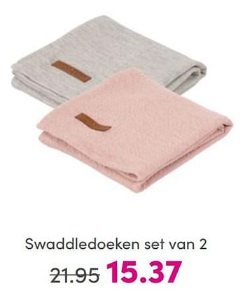 Aanbiedingen Swaddledoeken set van 2 - Little Dutch - Geldig van 17/07/2022 tot 23/07/2022 bij Baby & Tiener Megastore