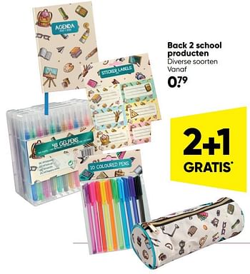 Aanbiedingen Back 2 school producten - Huismerk - Big Bazar - Geldig van 18/07/2022 tot 31/07/2022 bij Big Bazar