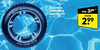 Aanbiedingen Bestway zwemring autoband - BestWay - Geldig van 18/07/2022 tot 31/07/2022 bij Big Bazar