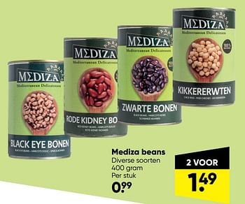 Aanbiedingen Mediza beans - Mediza - Geldig van 18/07/2022 tot 31/07/2022 bij Big Bazar