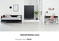 Aanbiedingen Kidsmill modular zwart kledingkast 2 deurs - Kidsmill - Geldig van 19/07/2022 tot 15/08/2022 bij Babypark