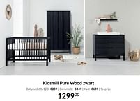 Aanbiedingen Kidsmill pure wood zwart - Kidsmill - Geldig van 19/07/2022 tot 15/08/2022 bij Babypark