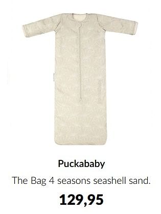 Aanbiedingen Puckababy the bag 4 seasons seashell sand - Puckababy - Geldig van 19/07/2022 tot 15/08/2022 bij Babypark