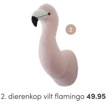 Aanbiedingen Dierenkop vilt flamingo - Huismerk - Baby &amp; Tiener Megastore - Geldig van 24/07/2022 tot 30/07/2022 bij Baby & Tiener Megastore