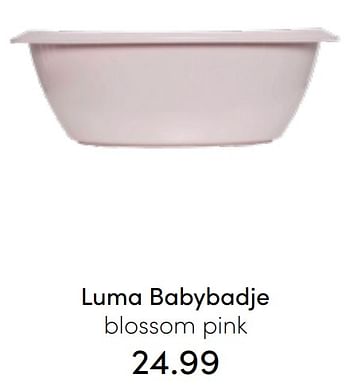 Aanbiedingen Luma babybadje blossom pink - Luma Babycare - Geldig van 24/07/2022 tot 30/07/2022 bij Baby & Tiener Megastore