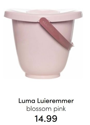Aanbiedingen Luma luieremmer blossom pink - Luma Babycare - Geldig van 24/07/2022 tot 30/07/2022 bij Baby & Tiener Megastore