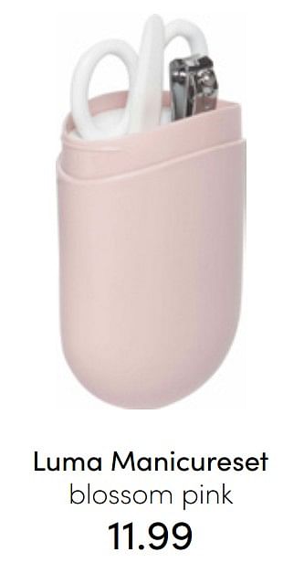 Aanbiedingen Luma manicureset blossom pink - Luma Babycare - Geldig van 24/07/2022 tot 30/07/2022 bij Baby & Tiener Megastore