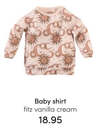 Aanbiedingen Baby shirt fitz vanilla cream - Z8 - Geldig van 24/07/2022 tot 30/07/2022 bij Baby & Tiener Megastore