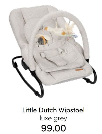 Aanbiedingen Little dutch wipstoel luxe grey - Little Dutch - Geldig van 24/07/2022 tot 30/07/2022 bij Baby & Tiener Megastore