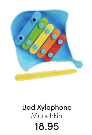 Aanbiedingen Bad xylophone munchkin - Munchkin - Geldig van 24/07/2022 tot 30/07/2022 bij Baby & Tiener Megastore