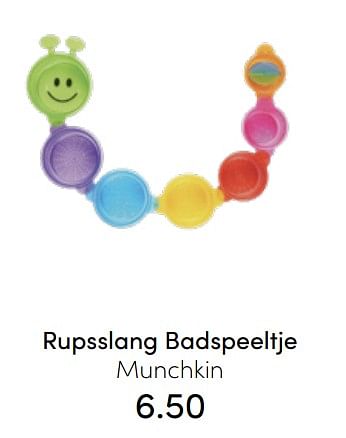 Aanbiedingen Rupsslang badspeeltje munchkin - Munchkin - Geldig van 24/07/2022 tot 30/07/2022 bij Baby & Tiener Megastore
