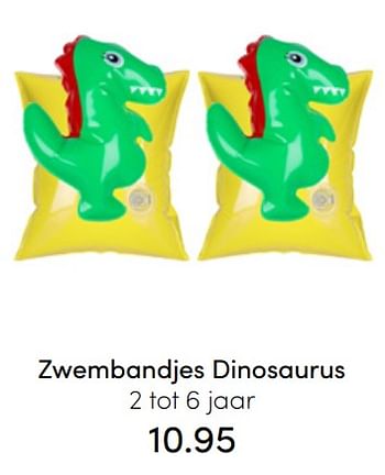 Aanbiedingen Zwembandjes dinosaurus - Swim Essentials - Geldig van 24/07/2022 tot 30/07/2022 bij Baby & Tiener Megastore
