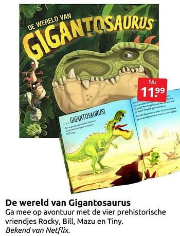 Aanbiedingen De wereld van gigantosaurus - Huismerk - Boekenvoordeel - Geldig van 22/07/2022 tot 31/07/2022 bij Boekenvoordeel
