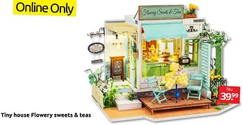 Aanbiedingen Tiny house flowery sweets + teas - Tiny House - Geldig van 22/07/2022 tot 31/07/2022 bij Boekenvoordeel