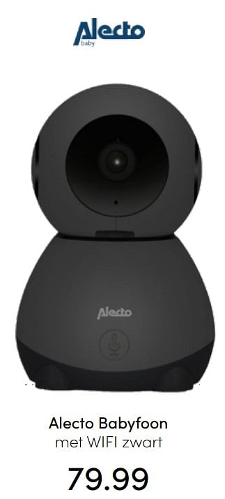 Aanbiedingen Alecto babyfoon met wifi zwart - Alecto - Geldig van 31/07/2022 tot 06/08/2022 bij Baby & Tiener Megastore